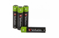 VERBATIM Nabíjecí baterie AAA Premium 4-Pack  2600 mAh HR03