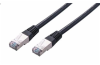 C-TECH kabel patchcord Cat5e, FTP, černý, 2m