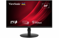 ViewSonic VA2408-HDJ / 23,8"/ IPS/ 16:9/ 1920x1080/ 5ms/ 100Hz/ 250cd/m2/ HDMI / VGA / DP / výšk. nast.