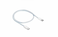 Akyga Kabel USB-C / USB-C 2.0 60W, bílá  50cm