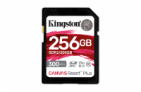 Kingston SDXC karta 256GB Canvas React Plus, UHS-II, U3, V60, R:280/W:150MB/s