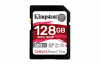 Kingston SDXC karta 128GB Canvas React Plus, UHS-II, U3, V60, R:280/W:100MB/s