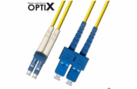 OPTIX LC/UPC-SC/UPC Optický patch cord 09/125 1m G657A