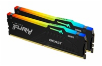 KINGSTON DIMM DDR5 32GB (Kit of 2) 6800MT/s CL34 Non-ECC FURY Beast RGB EXPO, Černá