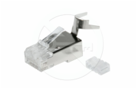 Konektor RJ45 CAT6A STP 8p8c stíněný, drát 100 ks