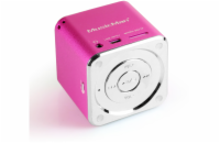 Přenosný reproduktor Technaxx Mini MusicMan, baterie 600 mAh, růžový