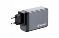 VERBATIM GaN Nabíječka do sítě GNC-200, 200W, 3x USB-C, 1x USB