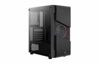 AEROCOOL skříň Menace Saturn FRGB ML G, Mid tower, 2x USB 3.0, 2x audio, 1x 120mm FRGB Fan, bez zdroje