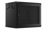 LANBERG 19" RACKOVÁ SKŘÍŇ PRO MONTÁŽ NA STĚNU 9U/600X450 S PERFOROVANÝMI DVEŘMI ČERNÁ