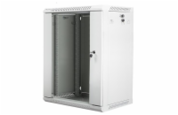 LANBERG 19" RACKOVÁ SKŘÍŇ PRO MONTÁŽ NA STĚNU 18U/600X450 (v rozloženém stavu) ŠEDÁ  V2