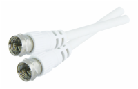Anténní kabel F / F  TIPA 1,5m bílá