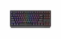 GENESIS herní klávesnice THOR 230/TKL/RGB/Outemu Red/Bezdrátová USB + Bluetooth/US layout/Černá
