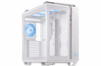 ASUS case TUF GAMING GT502 PLUS, Mid Tower, průhledná bočnice, 4x 120mm ARGB Fan, bílá