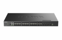 D-Link DXS-3410-32SY/E 10G Layer 3 Stackable Managed Switch, 28x 10G SFP+, 4x 25G SFP28