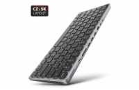 AXAGON HMC-KB-CS, USB 5Gbps hub s CZ/SK klávesnicí, HDMI 4K/60Hz, 3x USB-A, SD/mSD, audio, PD 100W