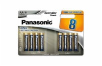 Panasonic Alkalická baterie LR6EPS/8BW Everyday Power (Blistr 8 ks)