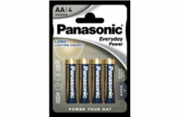 Panasonic Alkalická baterie LR6EPS/4BP Everyday Power (Blistr 4 ks)