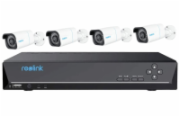 REOLINK bezpečnostní kamerový set NVS8-8MB4, RLK8-800B4, 4x Kamera, 8MP, 2TB