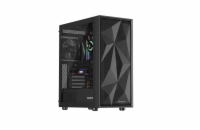 Počítačová skříň Genesis DIAXID 605F/Midi Tower/Transpar./Černá