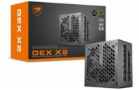 COUGAR PC zdroj GEX X2 1000W 80+ Gold, Fully modular (PCI-e 5.0 GPU 12+4 Pin)