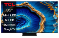 TCL 85C805 TV SMART Google TV QLED/215cm/4K UHD/4000 PPI/144Hz/Mini LED/HDR10+/Dolby Vision/Atmos/DVB-T2/S2/C/VESA