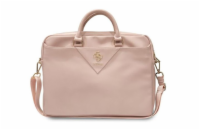 Guess Trinagle 4G Computer Bag 16" Pink Stylová a praktická počítačová taška značky Guess, určená pro notebooky s úhlopříčkou do 16 palců. Taška je zdobena ikonickým vzorem 4G a trojúhelníkovým logem