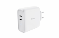 TRUST nabíječka MAXO 65W, 2x USB-C, bílá