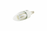 WE LED žárovka 60xSMD 3,5W E14 teplá bílá–svíčkC35