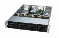 SUPERMICRO WIO A+ Ser 2U UP WIO with 12 hot-swap 3.5" NVMe/SAS/SATA (6 NVMe hybrid) bays and 2 PCIe 5.0 x16 FHFL slots +