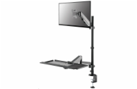 Neomounts  DS90-325BL1 / držák na stůl /pracovní místo / sezení-stání / monitor, klávesnice a myš