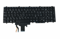DeTech Podsvícená klávesnice pro notebook Dell E5550, CZ Náhradní klávesnice pro notebooky Dell Latitude E5550 E5570 E5580 E5590 Precision M3510 M7510 M7710 3510 3520 7520 7510 7520 7710 7720 je klíč
