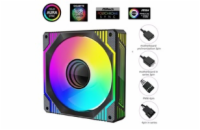 1stCOOL AURA EVO Mirror ARGB PWM ventilátor 12cm čierny