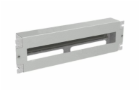 SOLARIX Instalační panel 3U s DIN lištou do 19" rozvaděče, RAL 7035, RAIL-3U-DIN