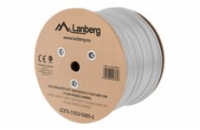 LANBERG LAN KABEL CAT.7 SFTP 305M PEVNÝ CU LSZH ŠEDÝ CPR + FLUKE PASSED 