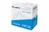 LANBERG LAN KABEL CAT.5E SFTP 305M PEVNÝ CU CPR + FLUKE PASS ŠEDÝ 