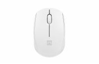 Myš Natec STORK/Kancelářská/Optická/1 600 DPI/Bezdrátová USB/Bílá