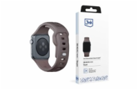 3mk Silicone Watch Strap pro Apple 38/40/41 mm Taupe