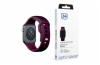 3mk Silicone Watch Strap pro Apple 38/40/41 mm Mulberry