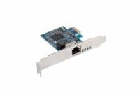 LANBERG PCI-EXPRESS->RJ45 ETHERNETOVÝ ADAPTÉR SÍŤOVÁ KARTA  PCI-E X1 1X RJ45 1GB BROADCOM+ NÍZKÝ PROFIL