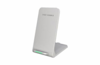 1stCOOL Qi bezdrôtová nabíjačka, skladací stojan, USB-C, biela