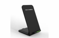1stCOOL Qi bezdrôtová nabíjačka, skladací stojan, USB-C, čierna