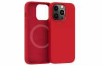 Silikonový kryt CARNEVAL SNAP pro iPhone 14 s MagSafe - červená