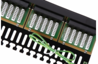 19" ISDN panel Solarix 50 x RJ45 černý 1U SX50-ISDN-BK