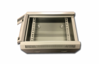 10" rack jednodílný 6U/140 DATACOM Šedý Skl.dv.