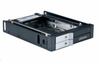 Akasa AK-IEN-03 AKASA HDD box Lokstor M21, 2x 2.5" SATA HDD/SSD do 3.5" interní pozice, černá