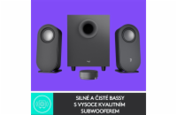 Logitech Z407 Bluetooth computer speakers with subwoofer and wireless control - GRAPHITE