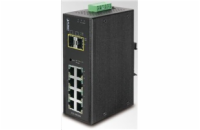Planet IGS-10020MT Planet IGS-10020MT Průmyslový Switch 8x 10/100/1000 + 2x 100/1000 SFP, Management, -40 +75°C