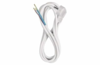 Flexo šňůra PVC 3× 1,5mm2, 3m, bílá