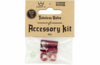 PEATY S X CHRIS KING (MK2) RED TUBELESS VALVES ACCESSORY KIT 