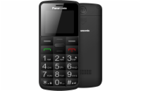 Panasonic KX-TU110EXB mobilní telefon pro seniory - barevný displej, Dual Sim, microSD, černý